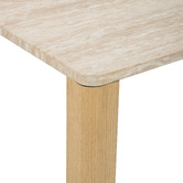Temple &amp; Webster Ronan Travertine Stone Dining Table