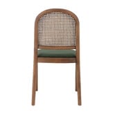 Temple &amp; Webster Louie Arched Rattan &amp; Solid Beech Wood Dining Chairs