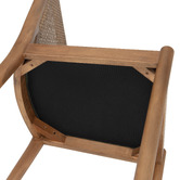Temple &amp; Webster Louie Arched Rattan &amp; Solid Beech Wood Dining Chairs