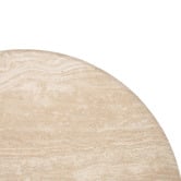 Temple &amp; Webster Annalisa Travertine Stone Side Table