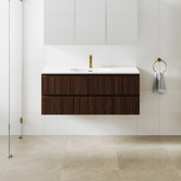 Temple &amp; Webster Panama 1200mm Wall Hung Single Vanity with Integrated Basin