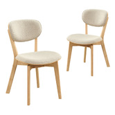 Temple &amp; Webster Meera Solid Rubberwood Dining Chairs