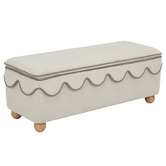 Temple &amp; Webster Tiana Upholstered Storage Ottoman Bench