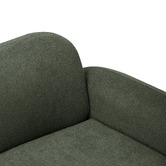Temple &amp; Webster Georgia 3 Seater Queen Boucle Sofa Bed