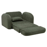 Temple &amp; Webster Georgia 1.5 Seater Single Boucle Sofa Bed