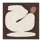 Temple &amp; Webster Chocolate Block Framed Canvas Wall Art
