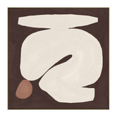 Temple &amp; Webster Chocolate Block Framed Canvas Wall Art