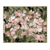Temple &amp; Webster Pink Petals Framed Canvas Wall Art