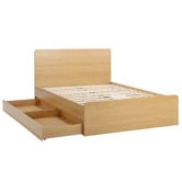 Temple &amp; Webster Meeka Bed Frame with Underbed Drawers