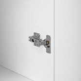 Temple &amp; Webster White Willem 1 Door Cupboard