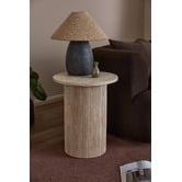 Temple &amp; Webster Tilly Travertine-Look Side Table