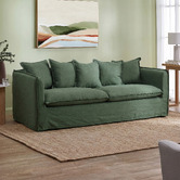 Temple &amp; Webster Montauk 3 Seater Slipcover Sofa