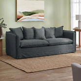 Temple &amp; Webster Montauk 3 Seater Slipcover Sofa