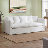 Temple &amp; Webster Montauk 3 Seater Slipcover Sofa