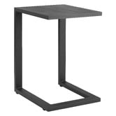 Temple &amp; Webster Felix Aluminium C Shape Outdoor Side Table