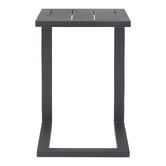 Temple &amp; Webster Felix Aluminium C Shape Outdoor Side Table