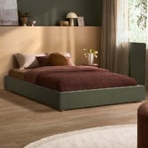 Temple &amp; Webster Raya Upholstered Bed Base