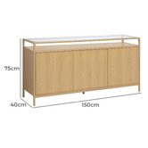 Temple &amp; Webster Laney 3 Door Sideboard