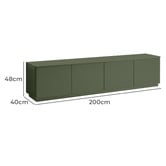 Temple &amp; Webster Olive Brianna 4 Door TV Unit