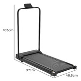 Temple &amp; Webster Jemima Electric Walking Pad with Removable Handrail