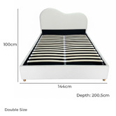 Temple &amp; Webster Cloud Boucle Gas Lift Bed
