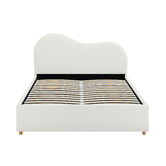 Temple &amp; Webster Cloud Boucle Gas Lift Bed