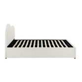 Temple &amp; Webster Cloud Boucle Gas Lift Bed