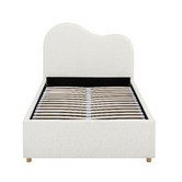 Temple &amp; Webster Cloud Boucle Gas Lift Bed