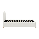 Temple &amp; Webster Cloud Boucle Gas Lift Bed