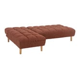 Temple &amp; Webster Dylan 4 Seater Chenille Sofa Bed with Reversible Chaise