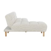 Temple &amp; Webster Dylan 4 Seater Chenille Sofa Bed with Reversible Chaise