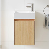 Temple &amp; Webster Havana 400mm Wall Hung Single Vanity with Integrated Basin