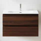 Temple &amp; Webster Havana 800mm Wall Hung Single Vanity with Integrated Basin
