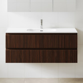 Temple &amp; Webster Panama 1200mm Wall Hung Single Vanity with Integrated Basin