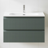 Temple &amp; Webster Panama 800mm Wall Hung Single Vanity with Integrated Basin