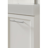 Temple &amp; Webster Dunes 400mm Matte White Wall Hung Single Vanity with Integrated Basin