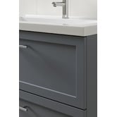 Temple &amp; Webster Dunes 800mm Wall Hung Single Vanity with Integrated Basin