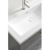 Temple &amp; Webster Dunes 800mm Wall Hung Single Vanity with Integrated Basin