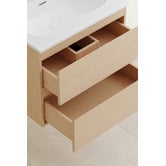 Temple &amp; Webster Havana 600mm Wall Hung Single Vanity with Integrated Basin