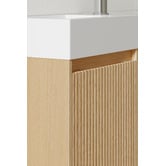 Temple &amp; Webster Panama 400mm Wall Hung Small Space Single Vanity with Integrated Basin