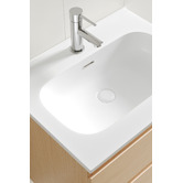 Temple &amp; Webster Havana 600mm Wall Hung Single Vanity with Integrated Basin