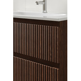 Temple &amp; Webster Panama 800mm Wall Hung Single Vanity with Integrated Basin