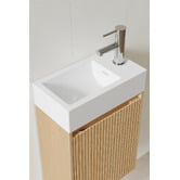 Temple &amp; Webster Panama 400mm Wall Hung Small Space Single Vanity with Integrated Basin