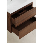 Temple &amp; Webster Havana 600mm Wall Hung Single Vanity with Integrated Basin