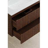 Temple &amp; Webster Panama 800mm Wall Hung Single Vanity with Integrated Basin
