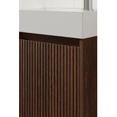 Temple &amp; Webster Panama 400mm Wall Hung Small Space Single Vanity with Integrated Basin