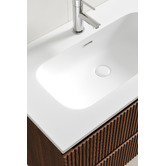 Temple &amp; Webster Panama 800mm Wall Hung Single Vanity with Integrated Basin