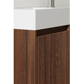 Temple &amp; Webster Panama 400mm Wall Hung Small Space Single Vanity with Integrated Basin