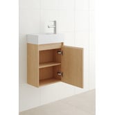 Temple &amp; Webster Havana 400mm Wall Hung Single Vanity with Integrated Basin