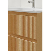 Temple &amp; Webster Panama 600mm Wall Hung Single Vanity with Integrated Basin